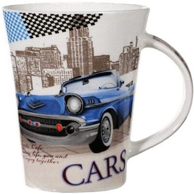 Retro Tasse en porcelaine Voiture Bleue BLEU - Publicité Retro Tasse en porcelaine Voiture Bleue BLEU - Publicité