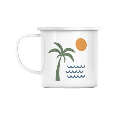 Unknown - SeaCoconut - Emailée - Métal - Tasse - Publicité Unknown - SeaCoconut - Emailée - Métal - Tasse - Publicité