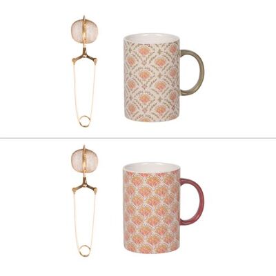 Non communiqué Coffret mug avec infuseur Rangoli 40 cl (1 modèle aléatoire) - Table Passion - Multicolore - Grès Multicolore - Publicité Non communiqué Coffret mug avec infuseur Rangoli 40 cl (1 modèle aléatoire) - Table Passion - Multicolore - Grès Multicolore - Publicité