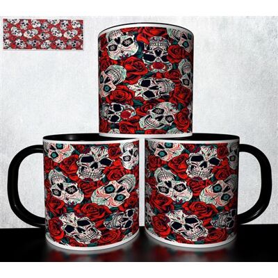 Forever MUG collection design - Tête de mort Skull Halloween 963 Blanc - Publicité Forever MUG collection design - Tête de mort Skull Halloween 963 Blanc - Publicité