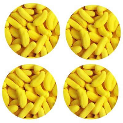Set de 4 sous de verres Bananes by Cbkreation Multicolore - Publicité Set de 4 sous de verres Bananes by Cbkreation Multicolore - Publicité