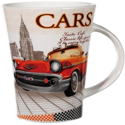 Retro Tasse en porcelaine Voiture Orange ORANGE - Publicité Retro Tasse en porcelaine Voiture Orange ORANGE - Publicité