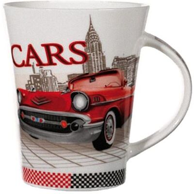 Retro Tasse en porcelaine Voiture rouge ROUGE - Publicité Retro Tasse en porcelaine Voiture rouge ROUGE - Publicité