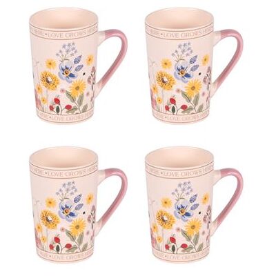 Non communiqué Coffret de 4 mugs Céleste 38 cl - Table Passion - Multicolore - Porcelaine Multicolore - Publicité Non communiqué Coffret de 4 mugs Céleste 38 cl - Table Passion - Multicolore - Porcelaine Multicolore - Publicité