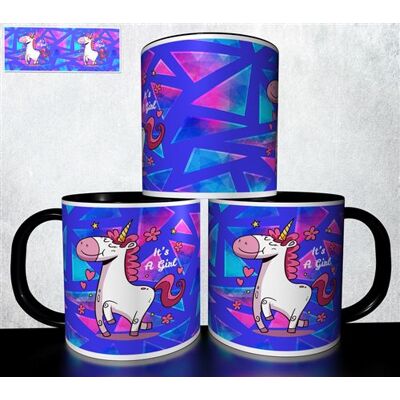 Forever Mug collection design - Licorne unicorn 938 Noir - Publicité Forever Mug collection design - Licorne unicorn 938 Noir - Publicité