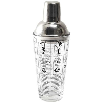 Shaker en verre avec recettes Lounge No Name Cook Concept KV7351 45 cl Gris NC - Publicité Shaker en verre avec recettes Lounge No Name Cook Concept KV7351 45 cl Gris NC - Publicité