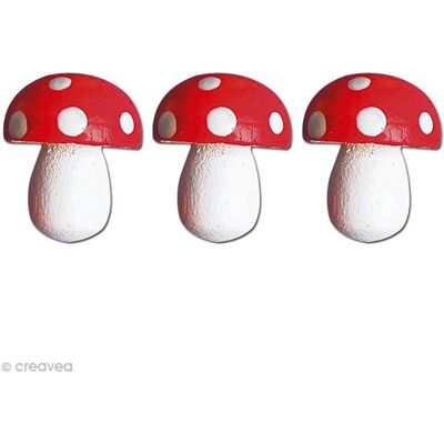 Rayher Miniature en bois Champignon rouge 1,5 cm x 24 Rouge - Publicité Rayher Miniature en bois Champignon rouge 1,5 cm x 24 Rouge - Publicité