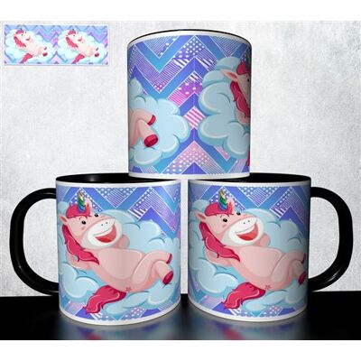 Forever Mug collection design - Licorne unicorn 930 Noir - Publicité Forever Mug collection design - Licorne unicorn 930 Noir - Publicité