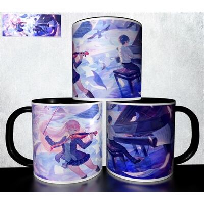 Forever Mug collection design - Your Lie in April Shigatsu wa kimi no uso 730 Blanc - Publicité Forever Mug collection design - Your Lie in April Shigatsu wa kimi no uso 730 Blanc - Publicité