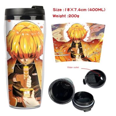 Mug de voyage STACK isotherme en plastique portable - couvercle à vis - Demon Slayer #30 (400ml) - Publicité Mug de voyage STACK isotherme en plastique portable - couvercle à vis - Demon Slayer #30 (400ml) - Publicité