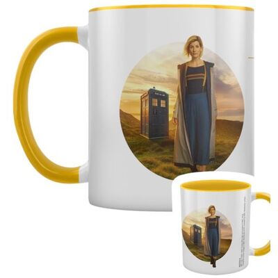 Doctor Who Tasse 13th Doctor Intérieur de couleur jaune blanc Blanc - Publicité Doctor Who Tasse 13th Doctor Intérieur de couleur jaune blanc Blanc - Publicité