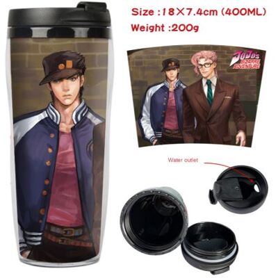 Mug de voyage STACK isotherme en plastique portable - couvercle à vis - JoJo's Bizarre Adventure #5 (400ml) - Publicité Mug de voyage STACK isotherme en plastique portable - couvercle à vis - JoJo's Bizarre Adventure #5 (400ml) - Publicité