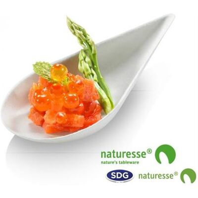 Marque Goutte Pulpe de Cellulose 10x5 cm - Assiette Jetable - Publicité Marque Goutte Pulpe de Cellulose 10x5 cm - Assiette Jetable - Publicité