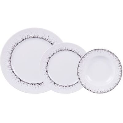 Non communiqué Service d'assiettes Boréalis 12 pièces - Table Passion - Blanc - Porcelaine - Publicité Non communiqué Service d'assiettes Boréalis 12 pièces - Table Passion - Blanc - Porcelaine - Publicité