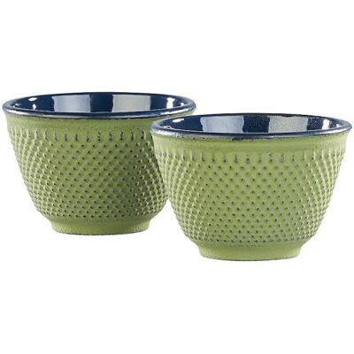 Rosenstein & Söhne : 2 tasses à thé style Arare - Vert cuivre Vert - Publicité Rosenstein & Söhne : 2 tasses à thé style Arare - Vert cuivre Vert - Publicité