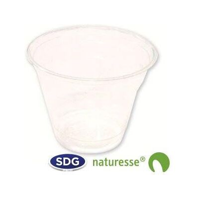 SDG - Gobelet à dessert en PLA Transparent 320 ml - 320 ml - PLA transparent - Dessert Cup - Publicité SDG - Gobelet à dessert en PLA Transparent 320 ml - 320 ml - PLA transparent - Dessert Cup - Publicité