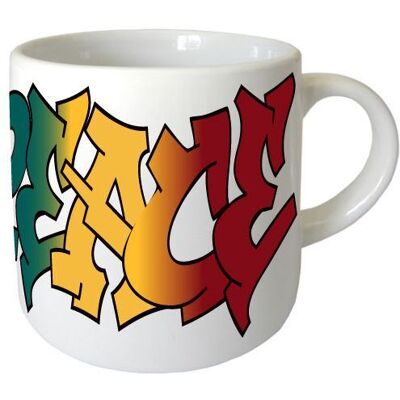 tasse expresso en céramique Peace by Cbkreation Multicolore - Publicité tasse expresso en céramique Peace by Cbkreation Multicolore - Publicité
