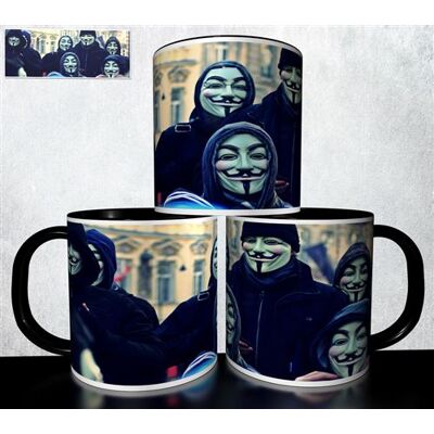Forever Mug collection design - Anonymous 815 Blanc - Publicité Forever Mug collection design - Anonymous 815 Blanc - Publicité