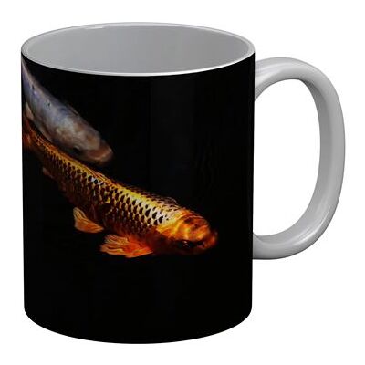 Non communiqué Fabulous Mug céramique Carpes Koi Or Et Blanc Blanc - Publicité Non communiqué Fabulous Mug céramique Carpes Koi Or Et Blanc Blanc - Publicité