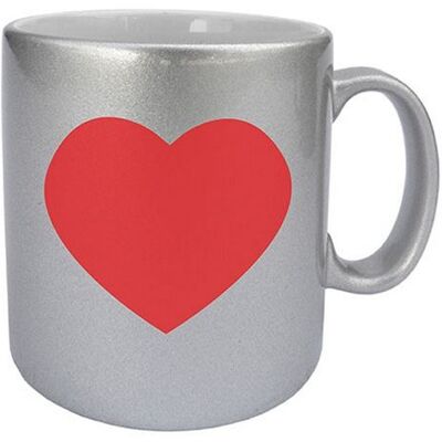 tasse argenté Coeur by Cbkreation Multicolore - Publicité tasse argenté Coeur by Cbkreation Multicolore - Publicité
