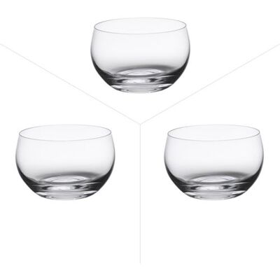 Boîte de 3 verrines Tonneau 30 cl - Rona - Transparent - Cristallin Transparent - Publicité Boîte de 3 verrines Tonneau 30 cl - Rona - Transparent - Cristallin Transparent - Publicité
