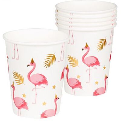 Générique Boland tasses flamingo 250 ml papier blanc 6 pièces Roze - Publicité Générique Boland tasses flamingo 250 ml papier blanc 6 pièces Roze - Publicité