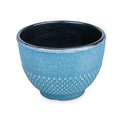 Non communiqué Tasse en fonte bleue et argentée Bleu - Publicité Non communiqué Tasse en fonte bleue et argentée Bleu - Publicité