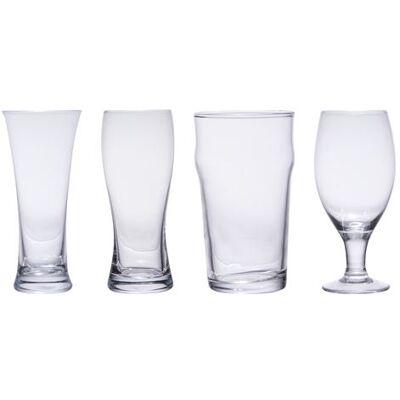 Non communiqué Coffret de 4 gobelets haut à bière - Trend'up - Transparent / Cristal - Verre Transparent - Publicité Non communiqué Coffret de 4 gobelets haut à bière - Trend'up - Transparent / Cristal - Verre Transparent - Publicité
