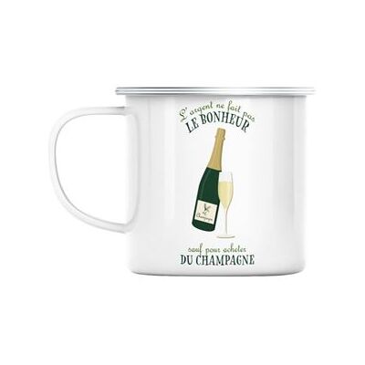 Unknown - Mug en émail champagne - Lifestyle luxe - Mug - Publicité Unknown - Mug en émail champagne - Lifestyle luxe - Mug - Publicité