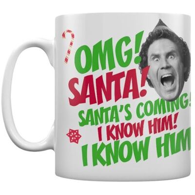 Non communiqué Elf Tasse OMG Santa blanc Blanc - Publicité Non communiqué Elf Tasse OMG Santa blanc Blanc - Publicité