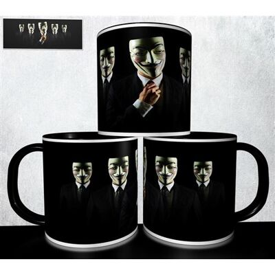 Forever Mug collection design - Anonymous 814 Blanc - Publicité Forever Mug collection design - Anonymous 814 Blanc - Publicité