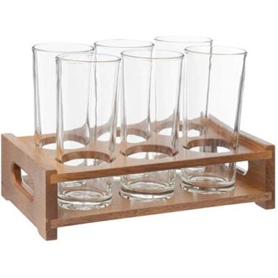 Non communiqué Secret de Gourmet - Lot de 6 Verres & Rack "Victor" 30cl Transparent Transparent - Publicité Non communiqué Secret de Gourmet - Lot de 6 Verres & Rack "Victor" 30cl Transparent Transparent - Publicité