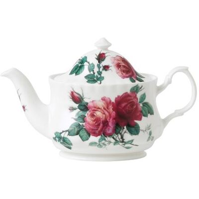 Non communiqué Théière ovale Roses 60 cl - Roy Kirkham - Blanc - Porcelaine Blanc - Publicité Non communiqué Théière ovale Roses 60 cl - Roy Kirkham - Blanc - Porcelaine Blanc - Publicité