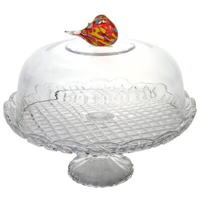Non communiqué Cloche sur pied Oiseau en verre 30 cm - Table Passion - Transparent / Cristal - Verre Transparent - Publicité Non communiqué Cloche sur pied Oiseau en verre 30 cm - Table Passion - Transparent / Cristal - Verre Transparent - Publicité