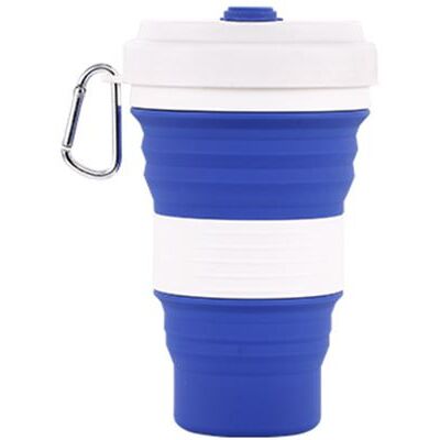 Non communiqué Tasse à Eau Pliante Portable en Silicone Pliable 550ML Bleu/Blanc - Publicité Non communiqué Tasse à Eau Pliante Portable en Silicone Pliable 550ML Bleu/Blanc - Publicité
