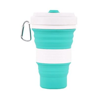 Non communiqué Tasse à Eau Pliante Portable en Silicone Pliable 550ML Vert/Blanc - Publicité Non communiqué Tasse à Eau Pliante Portable en Silicone Pliable 550ML Vert/Blanc - Publicité