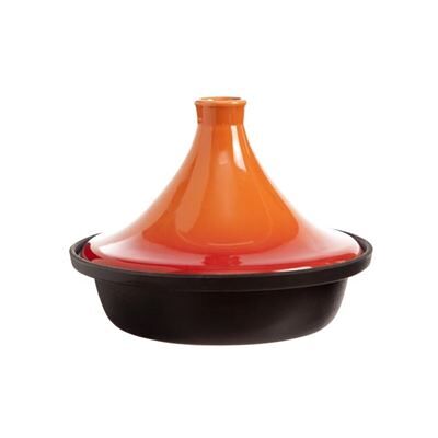 Non communiqué Tajine - D 25 x H 18 cm - Fonte - Noir et orange Noir - Publicité Non communiqué Tajine - D 25 x H 18 cm - Fonte - Noir et orange Noir - Publicité