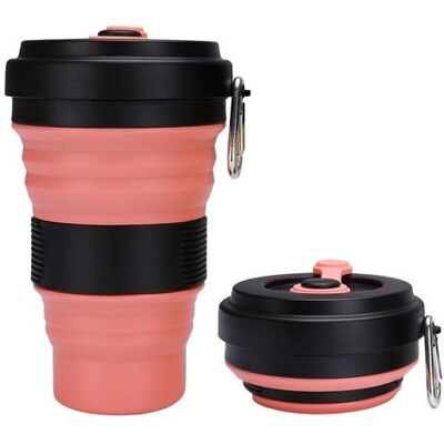 Non communiqué Tasse à Eau Pliante Portable en Silicone Pliable 550ML Orange/Noir Noir - Publicité Non communiqué Tasse à Eau Pliante Portable en Silicone Pliable 550ML Orange/Noir Noir - Publicité