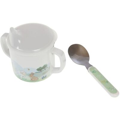 Non communiqué Set goûter enfant tasse et cuillère - Amadeus - Blanc - Mélaminé Blanc - Publicité Non communiqué Set goûter enfant tasse et cuillère - Amadeus - Blanc - Mélaminé Blanc - Publicité