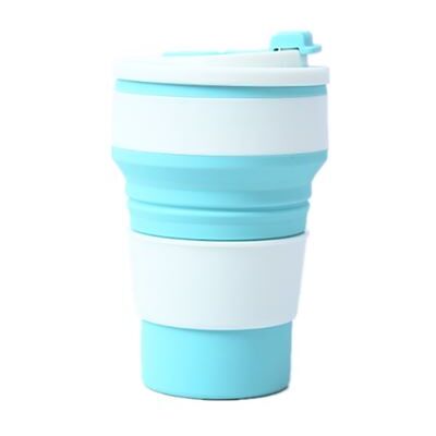 Non communiqué Tasse à Eau Pliante Portable en Silicone Pliable 350ML Blanc/Bleu - Publicité Non communiqué Tasse à Eau Pliante Portable en Silicone Pliable 350ML Blanc/Bleu - Publicité