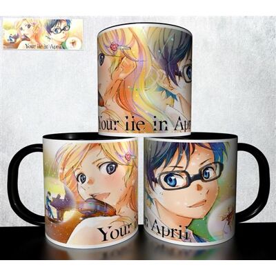 Forever Mug collection design - Your Lie in April Shigatsu wa kimi no uso 732 Blanc - Publicité Forever Mug collection design - Your Lie in April Shigatsu wa kimi no uso 732 Blanc - Publicité