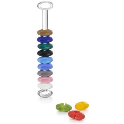 Non communiqué IBILI 695030 set 12 identificateurs de verres couleur - Publicité Non communiqué IBILI 695030 set 12 identificateurs de verres couleur - Publicité