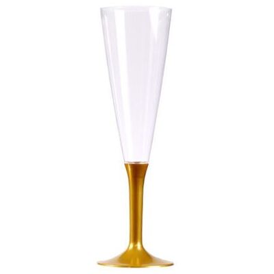 Jadeo 10 Flûtes à Champagne Pied Or - Verres à Champagne - Publicité Jadeo 10 Flûtes à Champagne Pied Or - Verres à Champagne - Publicité