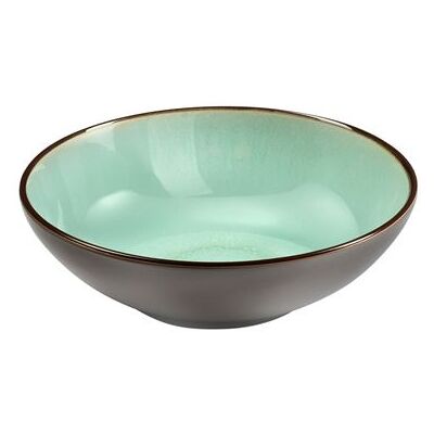 MÉDARD DE NOBLAT - FEELING JADE - Coffret 6 assiettes salade et pâtes Grès réactif émaillé - Publicité MÉDARD DE NOBLAT - FEELING JADE - Coffret 6 assiettes salade et pâtes Grès réactif émaillé - Publicité