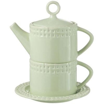 Non communiqué Théière & 1 Tasse Design "Vercer" 22cm Vert Vert - Publicité Non communiqué Théière & 1 Tasse Design "Vercer" 22cm Vert Vert - Publicité