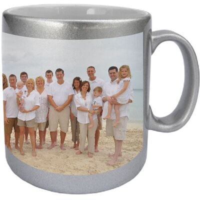 Non communiqué CBKREATION Mug argenté avec PHOTO PERSONNALISEE Argent - Publicité Non communiqué CBKREATION Mug argenté avec PHOTO PERSONNALISEE Argent - Publicité