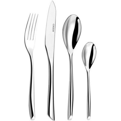 Ensemble 50 pièces avec écrin bois SOLDES- S-Kiss (couverts en acier) par Couzon - Publicité Ensemble 50 pièces avec écrin bois SOLDES- S-Kiss (couverts en acier) par Couzon - Publicité