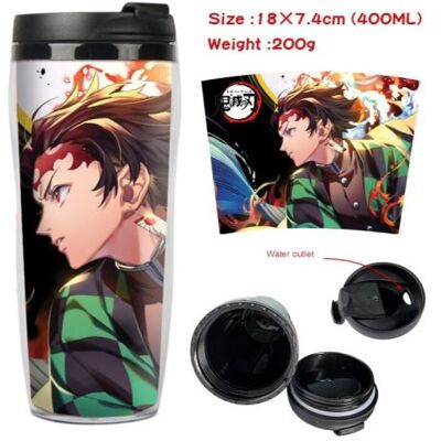 Mug de voyage STACK isotherme en plastique portable - couvercle à vis - Demon Slayer #65 (400ml) - Publicité Mug de voyage STACK isotherme en plastique portable - couvercle à vis - Demon Slayer #65 (400ml) - Publicité