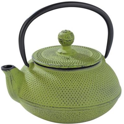 Pujadas - Théière japonaise en fonte - Verte - 300-600 ml - Tea pot - Publicité Pujadas - Théière japonaise en fonte - Verte - 300-600 ml - Tea pot - Publicité