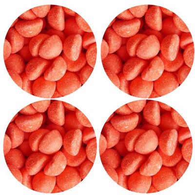 Set de 4 dessous de verres Bonbons Rose by Cbkreation Multicolore - Publicité Set de 4 dessous de verres Bonbons Rose by Cbkreation Multicolore - Publicité